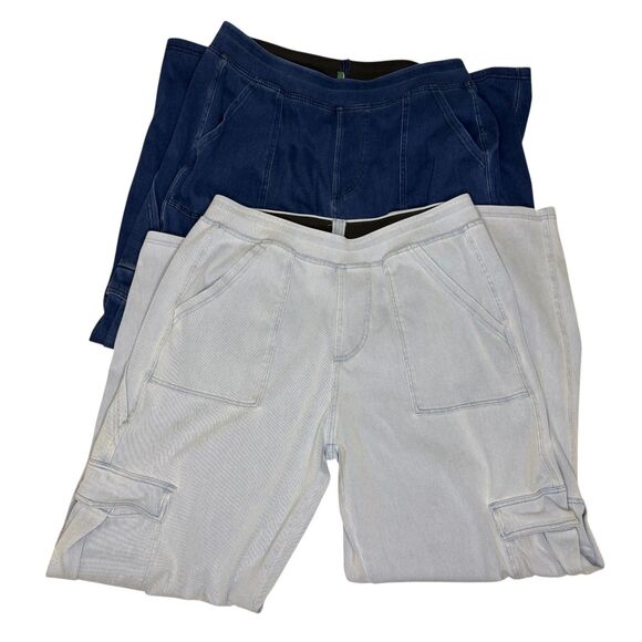 HALARA Pants - Halara Wide Leg Cargo Jeans Denim Pants Bundle of 2 Blue XL Petite